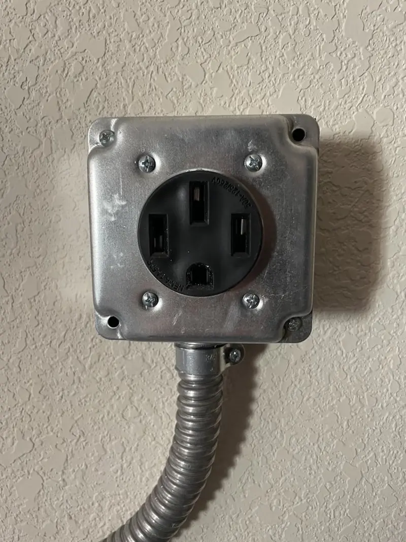 NEMA 14-50 outlet installed for Smart Home Electrical in Windcrest